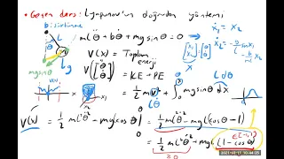 16) Global asimptotik kararlılık ve kararsızlık teoremleri (ELE 503 Doğrusal Olmayan Sistemler)