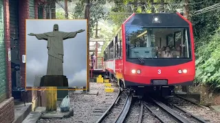 Corcovado Rack Railway in Rio de Janeiro (the train to Christ)