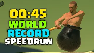 GETTING OVER IT COMPLETED IN 45 SECONDS