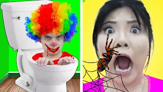 11 FUNNY HALLOWEEN TRICK OR TREAT | CRAZY SPOOKY MAKEUP AND CREEPY COSTUME IDEAS BY CRAFTY HACKS