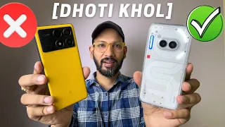 Nothing Phone (2A) vs Poco X6 Pro ✅ Detailed *Dhoti Khol* Comparison 📱 Cancel Your Impulsive Orders
