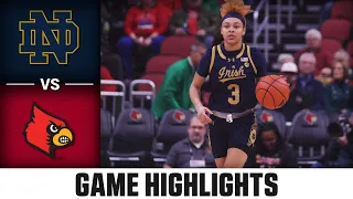 Notre Dame vs. Louisville Game Highlights | 2023-24 ACC Women's Basketball