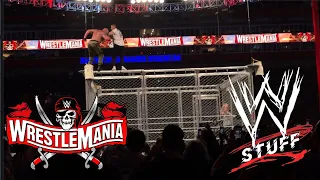 Braun Strowman Throws Shane McMahon off the Steel Cage | WrestleMania 37