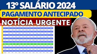 13º SALÁRIO: GOVERNO ANUNCIA PAGAMENTO ANTECIPADO EM 2024! SAIU AS DATAS OFICIAIS