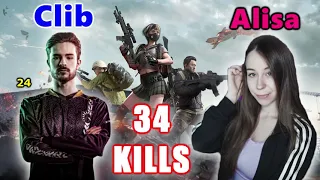 Team Liquid Clib & Alisa - 34 KILLS - TAEGO - GROZA + Kar98k - PUBG