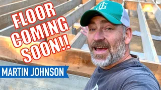 Cutting and Installing Floor Joists | Off Grid Cabin Build #12