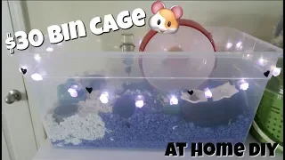 DIY HAMSTER BIN CAGE 🐹❤︎