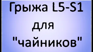 Грыжа L5-S1. Для "чайников"!