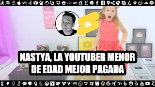 Nastya, la niña más rica de YouTube #shorts #fyp #tecnologia #curiosidades #nastya #youtube