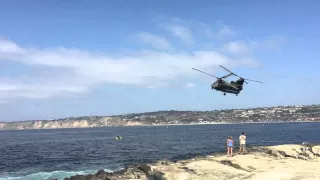 La Jolla Military Helicopter Fly-By