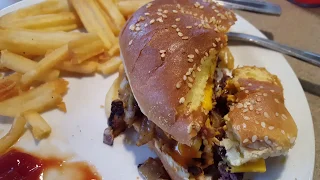 Denny's New Americas Diner Cheeseburger Review