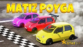 DAEWOO MATIZ DA AJOYIB TEST POYGA VA DERBI  - GTA 5 RP Rockford