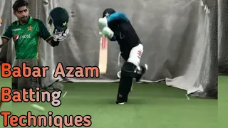 Babar Azam batting techniques | Babar Azam Batting practice in net's | Babar Azam Cover Drive |