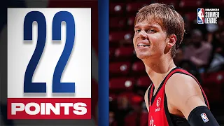 No. 13 Overall Pick Gradey Dick Gets BUCKETS In Raptors Summer League Matchup vs Pistons!