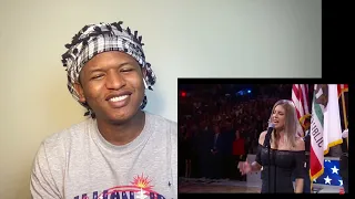 AFRICAN REACTS to Fergie sings the national anthem at the NBA All-Star Game | ESPN