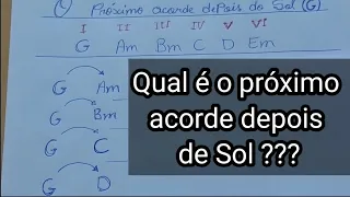 O próximo acorde depois do Sol