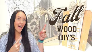 🪵 9 FALL WOOD DIY'S THAT YOU WON'T WANT TO MISS OUT ON | DIY WOOD ROUNDS | FALL WOOD DIY'S