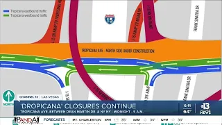 "Dropicana" project continues in Las Vegas with overnight Tropicana closures