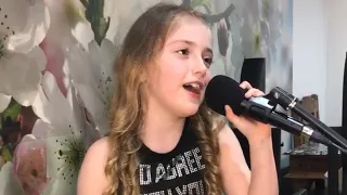 7 year old sings Ariana Grande Almost is Never Enough young girl age seven covers video singing tips