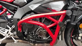Yamaha MT10 Crazy Iron Stunt Cage Fitment Video