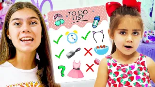 Nastya und Mia machen eine To-do-Liste und erledigen Hausarbeit | Nützliches Video für Kinder