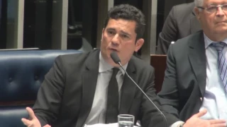 Juiz Sergio Moro no Senado Federal em Brasília