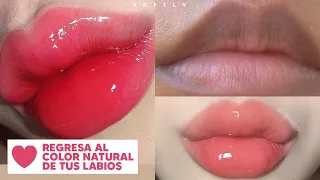 👄 BLANQUEA TUS LABIOS NATURALMENTE *LABIOS ROSADOS Y SUAVES* 👄 | softly