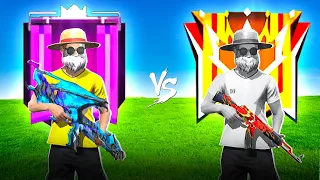 LEGENDARY vs NORMAL Gun skin for Grandmaster in br rank