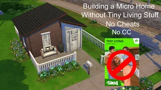 The Sims 4 - Building a Micro Home without Tiny Living Stuff