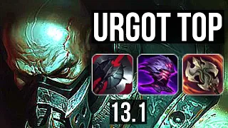 URGOT vs OLAF (TOP) | 2.4M mastery, 500+ games, Godlike | EUW Diamond | 13.1