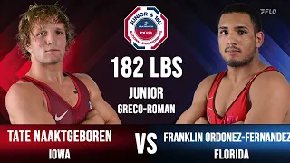 2023 Junior GR U.S. Marine Corps Nats: Tate Naaktgeboren vs Franklin Ordonez-Fernandez:182 Ibs Final