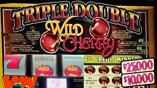 Old School Triple Double Wild Cherry Slot