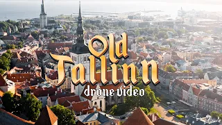 Таллин, старый город с дрона / Old Tallinn (Vana Tallinn) drone video