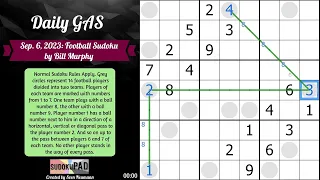 Daily Sudoku - 6 September 2023