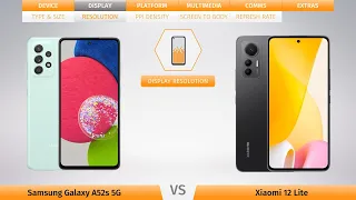 Samsung Galaxy A52s vs Xiaomi 12 Lite