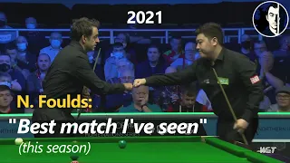 "What you call class on the snooker table" | Ronnie O'Sullivan vs Yan Bingtao | 2021 NIO L16