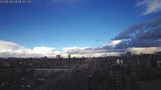 London heavy snow showers timelapse (11/2/2018)