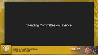 Standing Committee on Finance, 02 June 2021