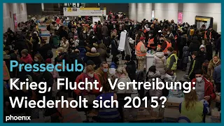 Presseclub: "Krieg, Flucht, Vertreibung: Wiederholt sich 2015?"