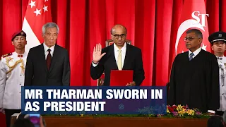 Mr Tharman Shanmugaratnam sworn in as Singapore president