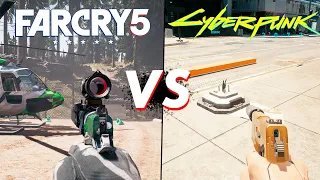 Вот это я называю физика в ИГРАХ! Сyberpunk 2077 VS Far cry 5