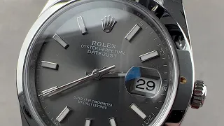 Rolex Datejust 41 Dark Rhodium 126300 Rolex Watch Review