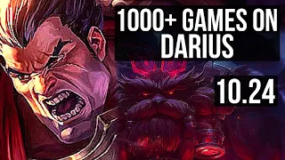 DARIUS vs ORNN (TOP) | 6/0/2, 1000+ games, 1.5M mastery, Dominating | KR Diamond | v10.24