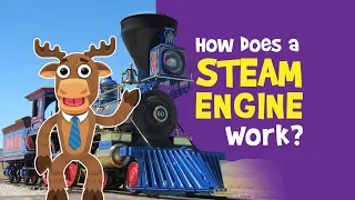 Smarty Moose — How in the World does a Steam Engine Work? Episode 1 - Locomotives - Trains for Kids