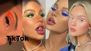 graphic eyeliner compilation/tik tok makeup compilation