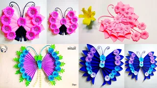 Beautiful Butterfly making idea with paper / easy wall decoration /a4 nirmana / kadadasi athkam