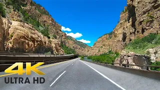 Colorado Rocky Mountain Scenic Driving Grand Junction to Denver I-70 Colorado 4K 60FPS