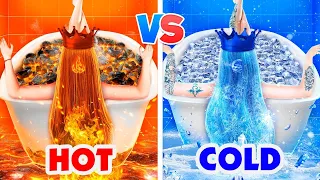 Девушка Огонь vs Девушка Вода | Мы Удочерили Холодную и Горячую Стихии