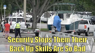 Security Has Had Enough | Miami Boat Ramps | Wavy Boats | Broncos Guru | Homestead Bayfront