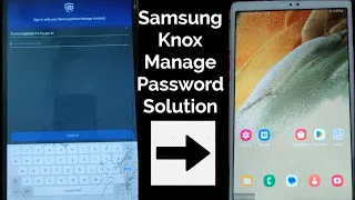 Haryana Govt. Tab , Samsung Knox manage Password Temporary Solution for updating OS 13.